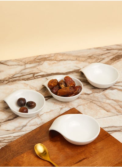 Buy Set of 4 White Porcelain Serving Dishes in UAE