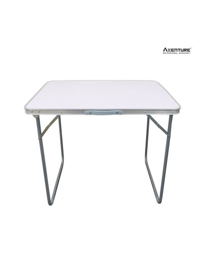 Buy Foldable Camping Table ,Portable & Easy to Carry | Wooden Top with Alloy Steel Frame & Bracket For Camping & Outdoor (80 x 60 cm H 70cm) in UAE