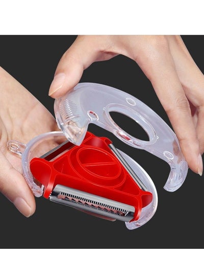 Buy 3 in 1 Rotary Fruit Vegetable Peeler with 3 Blades Multifunction Peelers in UAE