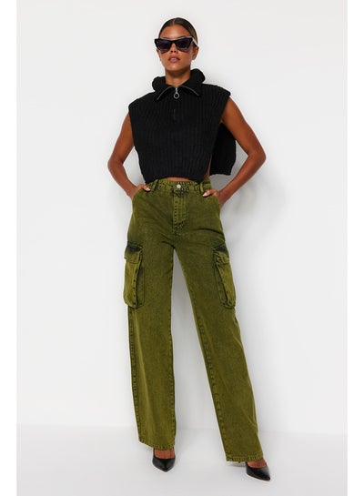 اشتري Jeans - Green - Wide leg في مصر