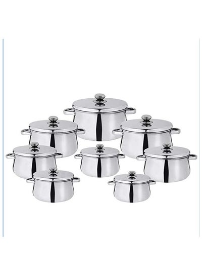 Buy Lux aluminum cookware set 16 pieces crossing October classic 159522 in Egypt