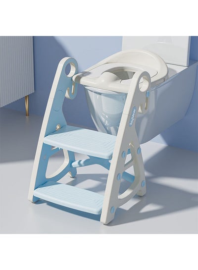 Buy Potty Training Toilet Teat,Toddler Toilet Seat with Adjustable Step Stool Ladder,2 in 1 Foldable Kids Toilet Training Seat,Splash Guard Anti-Slip Handles for Boy Girl in Saudi Arabia