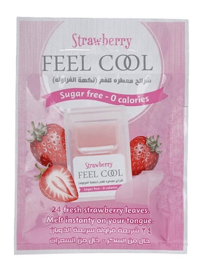 Buy Strawberry flavored slices for the mouth consisting of 24 slices in Saudi Arabia