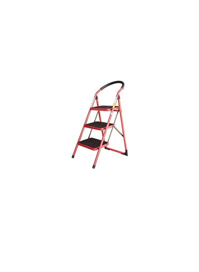 Buy ROBUSTLINE 3 STEPS LADDER FOR HOME PURPOSE | RED COLOR in UAE