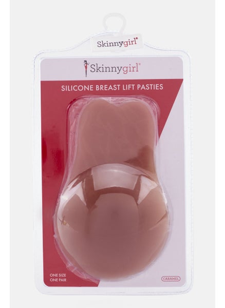 اشتري Women 1 Pair Silicone Breast Lift Pasties, Beige في السعودية