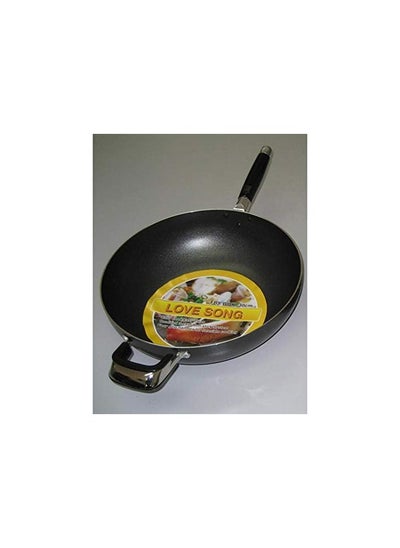 Buy Love Song 30cm Fry Wok with Handle-W-30|Kitchen Cookware Skillet and Fry pans Woks Stir fry pans wok in UAE