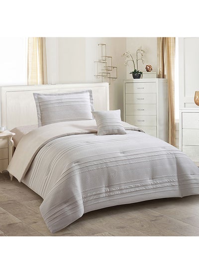 Buy Vertex JQ 4-Piece Twin BIAB Comforter Set 220 x 160 cm in UAE