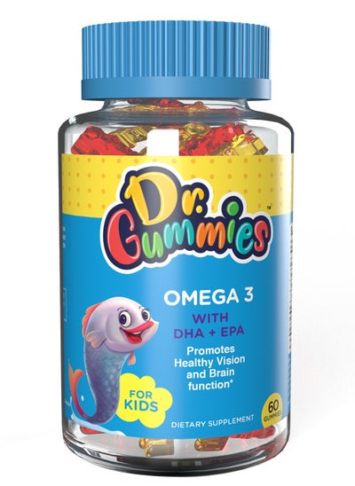 Buy Kids Omega 3 With DHA And EPA For Brain And Vision Health 60's in UAE