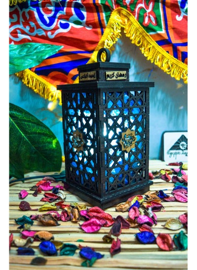 اشتري فانوس رمضان بشكلة الجديد اول فانوس ملح صخري فى مصر انتاج ايجيبت انتيكس لون أزرق في مصر