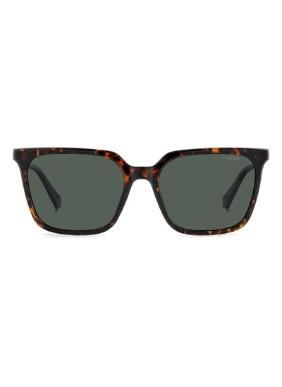 اشتري Women's Polarized Rectangular Shape Sunglasses PLD 4163/S GREEN 44 - Lens Size: 44 millimeter - Havana في الامارات