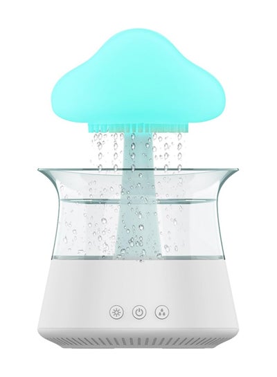Buy Cloud Rain Humidifier, Colorful Light Raindrop Aroma Diffuser Humidifiers with 7 Color Changing Lights Desktop Fountain Water Drop Sound for Home Office in Saudi Arabia