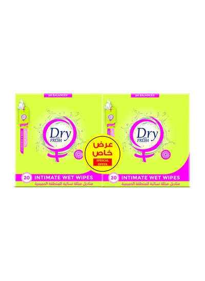 Buy Fresh Intimate Feminine Wipes Chamomile & Musk 40 Wipe in Egypt