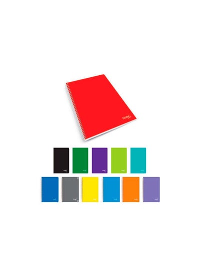 Buy Notebook Lined Paper 100 Sheets A5 11-358 Plastic Cover Random Colour in Egypt