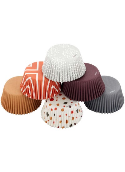 اشتري Wilton Brown, Orange, Grey and Neutral Print Standard Baking Cups, 150-Count في الامارات