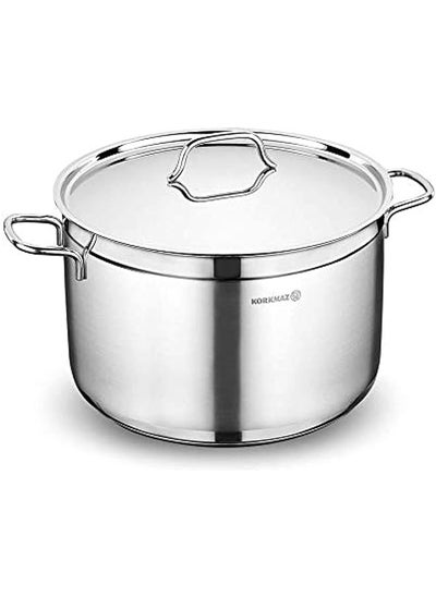 اشتري Alfa Extra Deep Stainless Steel Casserole Pot Silver 28 Cm Ka1029 في السعودية