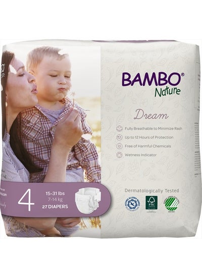 Buy Premium Baby Diapers (SIZES 0 TO 6 AVAILABLE), Size 4, 27 Count in UAE