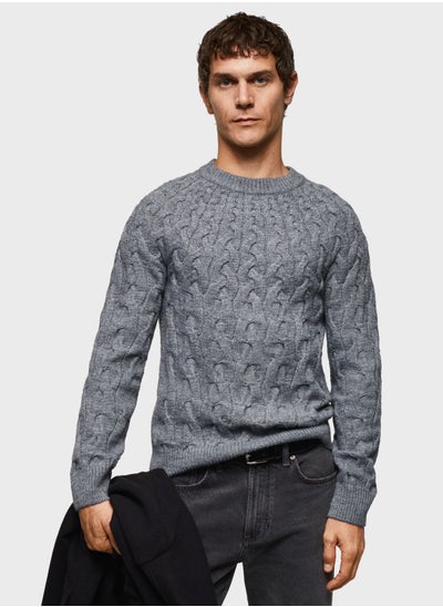 Buy Essential Cable Knitted Sweater in UAE