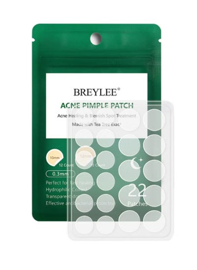 اشتري 22-Piece Invisible Acne Pimple Patch Set Clear في السعودية