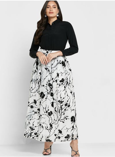 Buy Floral A-Line Skirt in UAE