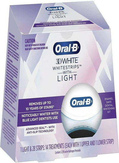 Buy Oral-B 3D White Whitestrips with Light, 14 Treatments in UAE