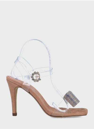 اشتري Open Toe Strap High Heel Sandals في الامارات