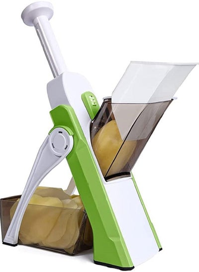 اشتري Vegetable Cutter Mandoline Slicer,Once For All.Food Chopper,Dicer Fruit,French Fry Julinner في الامارات