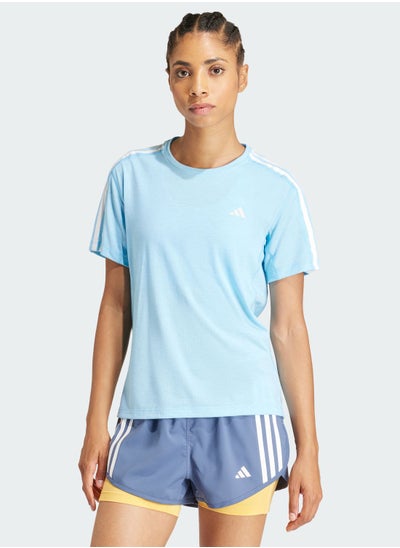 Buy 3 Stripes Own The Run T-Shirt in UAE