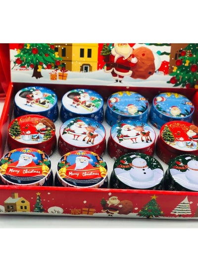 Buy New Year and Christmas candles for the office or home with the drawing of Santa Claus. The wax inside a tin box with a very beautiful scent: 6*7 cm. in Egypt