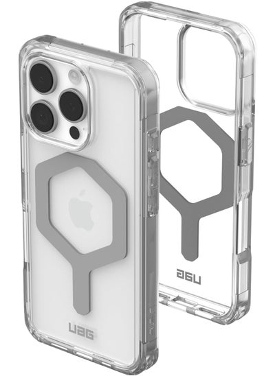 Buy UAG Plyo MagSafe for iPhone 16 PRO Case Cover [16 Feet Drop tested] - Ice | Silver in UAE