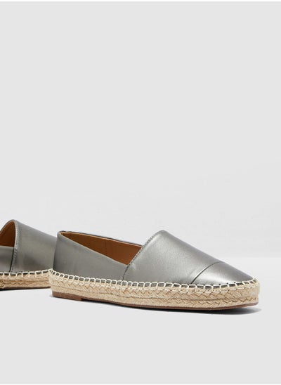 Buy Espadrilles In Metallic in Saudi Arabia