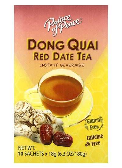 اشتري Instant Beverage Dong Quai Red Date Tea Caffeine Free 10 Sachets 6.3 oz (180 g) في الامارات