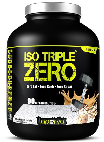 Buy Iso Triple Zero Whey Protein Isolate Next Generation Caramel Coffee 4 LB in UAE