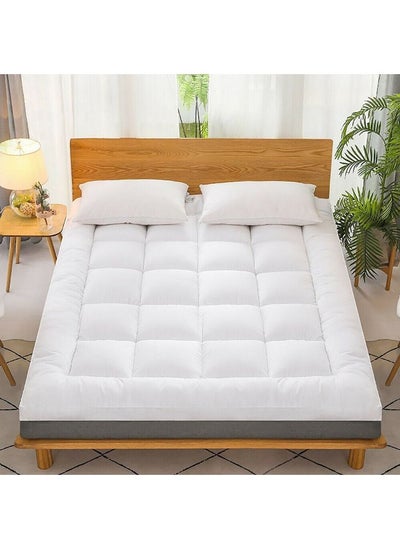 اشتري Super Soft Cloud Hotel Quality Microfiber Waterproof Mattress Topper/Padding في الامارات