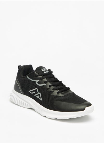 اشتري Textured Sneakers with Lace-Up Closure في الامارات