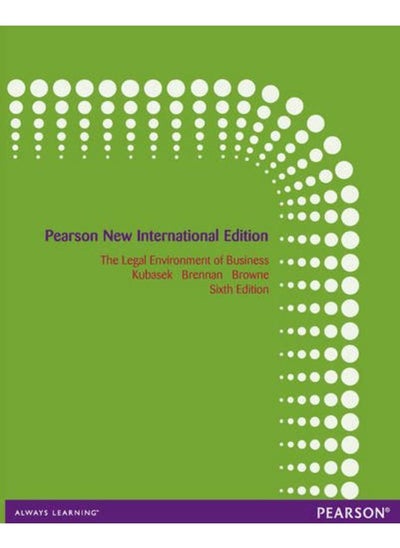 Buy The Legal Environment of Business: Pearson New International Edition in Egypt