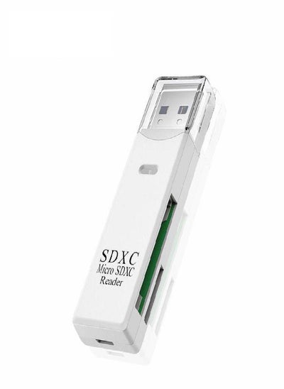 اشتري VAORLO Mini Card Reader USB2.0 2 IN 1 for PC Micro SD TF Card Memory Reader Multi-card Writer Adapter Flash Drive Laptop Accessories في السعودية