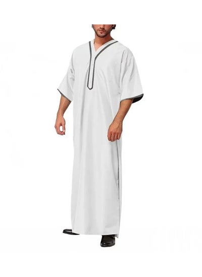 Buy Loose Short Sleeved Islamic Thobe for Men in Saudi Arabia