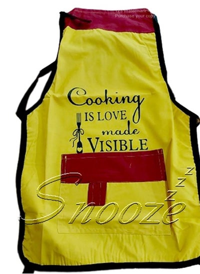 Buy kitchen apron, plain Yellow in Egypt