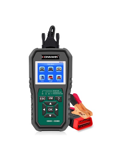 Buy KONNWEI KW470 OBDII Code Reader&BatteryTester&Full System Diagnostic Scanner Replacement for Ford for Universal Car After 1996 in UAE