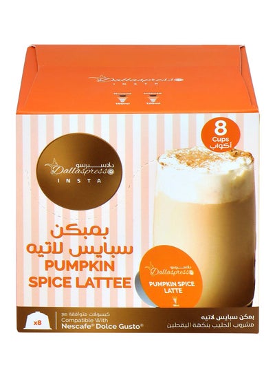 اشتري Dallaspresso Pumpkin Spice Chai Latte Karak, Dolce Gusto Compatible, 8 Capsules في الامارات