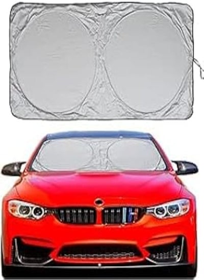 Buy YOSHOP Car Windshield Sun Shade with Storage Bag | 240T Taffeta Fabric | Protects from Hot Heat and UV Rays in Egypt