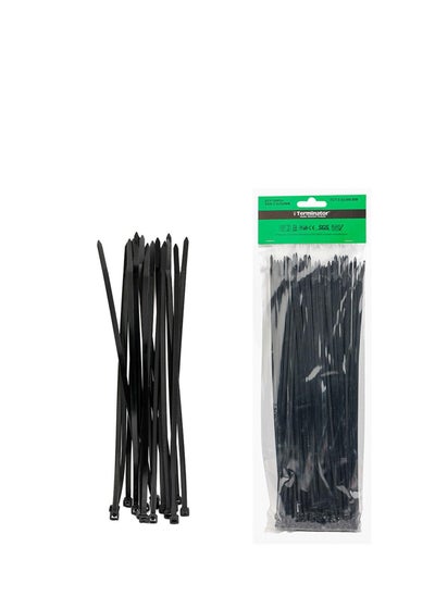 Buy Terminator Cable Ties Black 100PCS TCT 3.5X300 BW in UAE