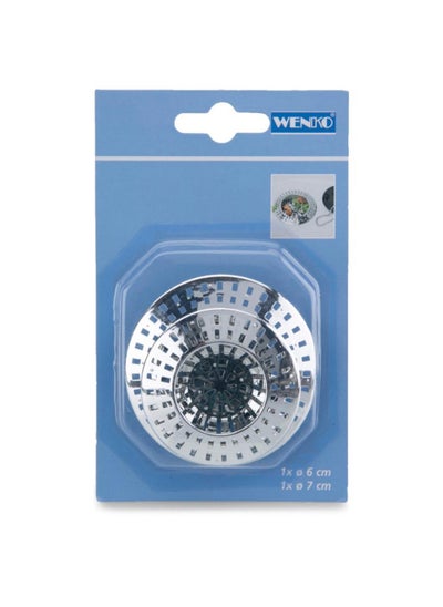 Buy Wenko Drain Sieves Set of 2 Silver in UAE