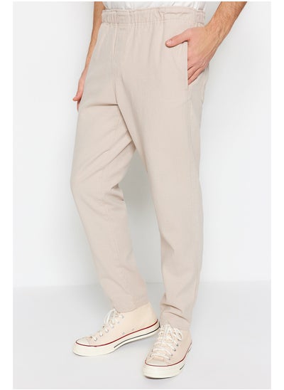 Buy Stone Regular Fit Gabardine Trousers TMNSS23PL00033 in Egypt