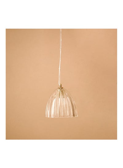 Buy Elma Glass Striped Ceiling Lamp 25x24x24 cm in UAE