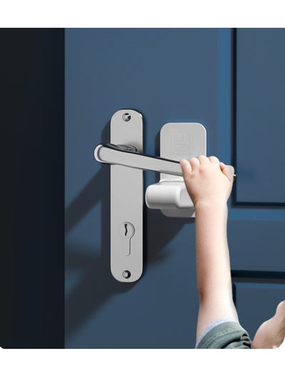 Buy Childproof Door Lever Lock 2 Pack Baby Safety Door Handle Lock Prevent Toddlers from Opening Doors in UAE