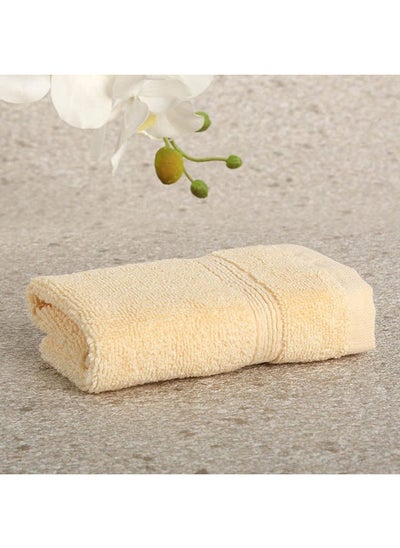 اشتري Ritzy Cotton Face Towel, Butter - 30X30 Cms في الامارات