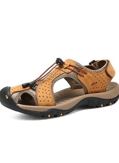 اشتري Summer New Trendy Men's Hollow Out Sandals A Pair في السعودية