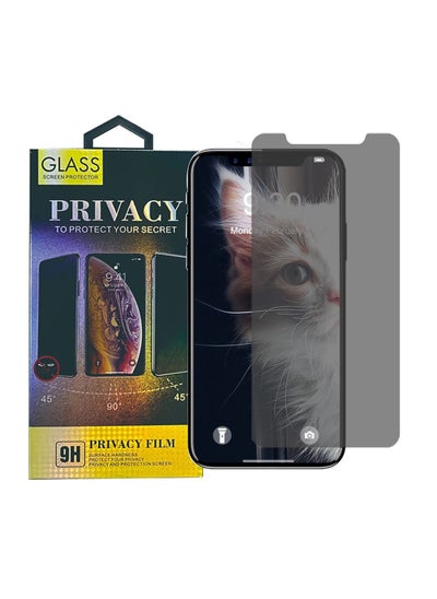 Buy Privacy Screen Protector for iPhone 11/ XR Anti-Spy Tempered Glass Protector, Anti-Scratch, 9H Hardness in UAE