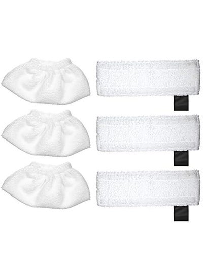 Buy Cloth Set Mopping Pads for Karcher SC2 SC3 SC4 SC5 3 Rag Nozzle Covers 3 Microfiber Mopping Pads) in Saudi Arabia